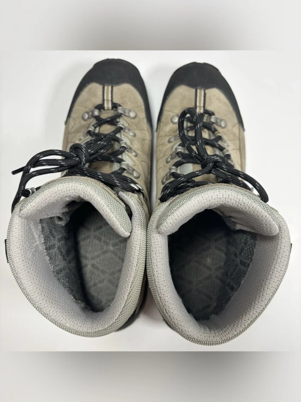 Scarpa ZG GTX Gore-Tex Vibram Hiking Boots Mens 11 Taupe Leather Backpacking
